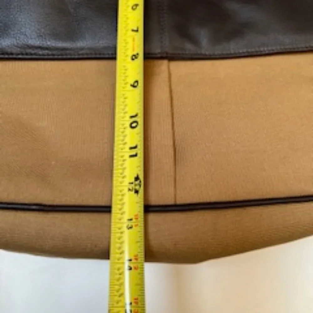 Winn International Cotton Canvas Messenger Bag W/Leather Style 2414